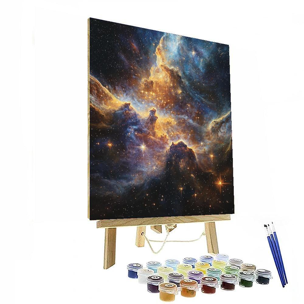 Michelangelo Inspired Celestial Illumination  DIY Paint By Numbers