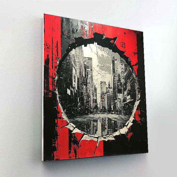 Banksy Inspired Capitalist Reflections  Paint By Number