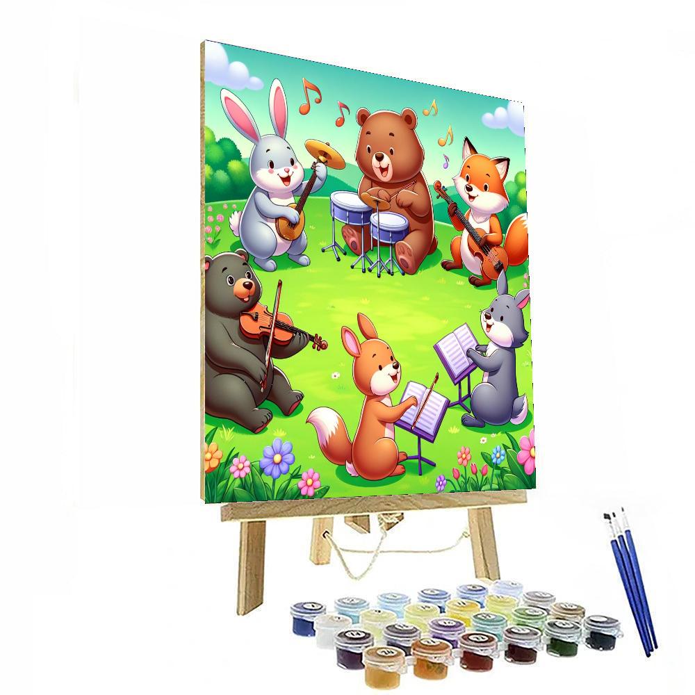 Adventure With The Animal Band Painting By Numbers Kit