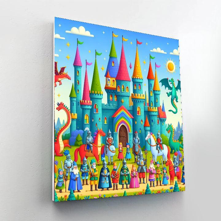 Exploring The Enchanted Castle Paint By Numbers Art