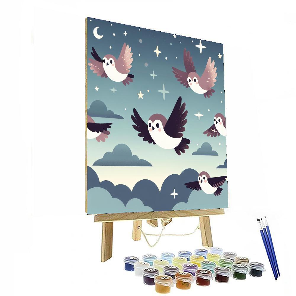 Nimble Nighthawks Numbered Painting Kits