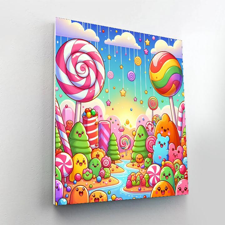 Adventure In Candy World Painting Number Kit
