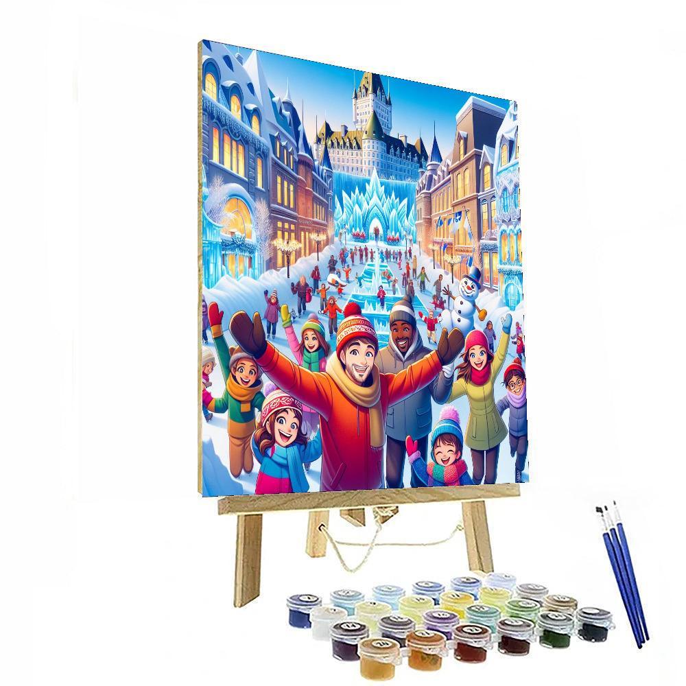 Carnaval De Quebec - Quebec City, Canada Painting Number Kit