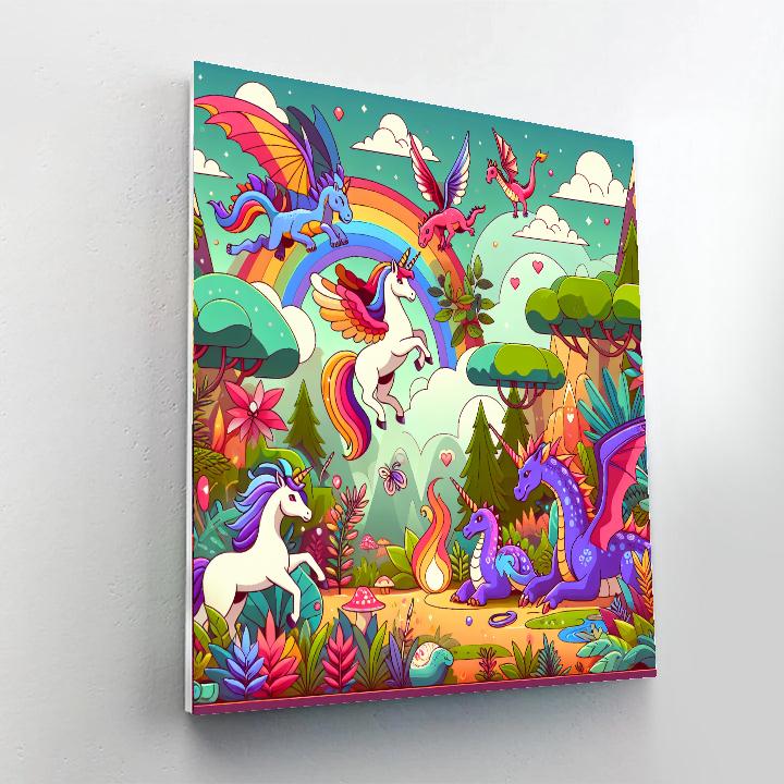 Mystical Creature Habitat Number Painting