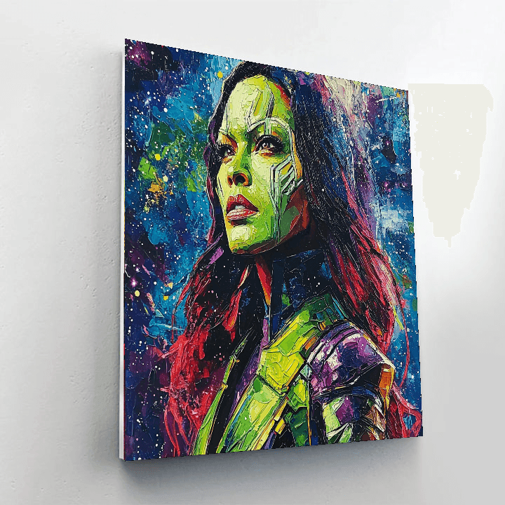 Zoe Saldana: The Galactic Wonder Of Gamora Paint By Numbers Art