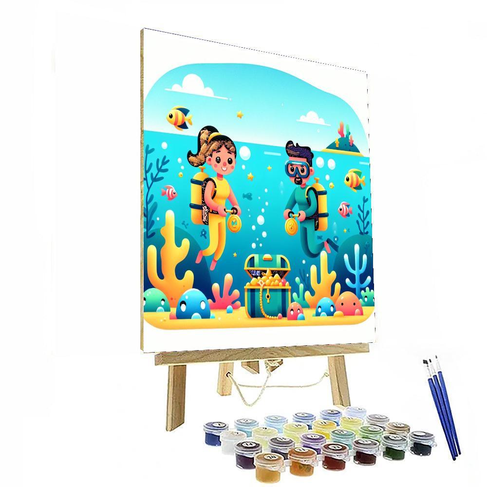 Undersea Treasure Voyage Paint By Numbers Kits