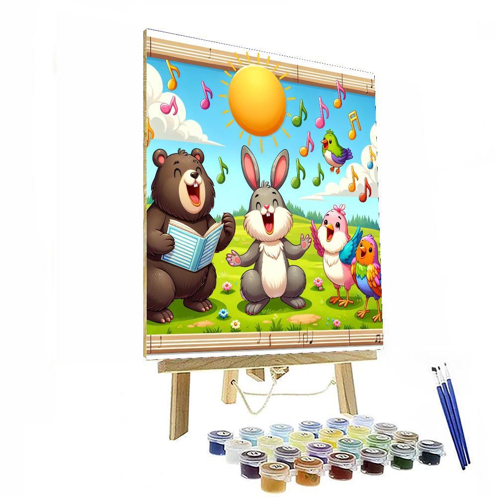 Happy Animal Sing-along Paint By Color