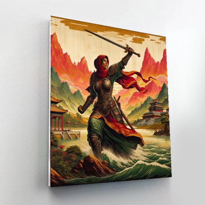 Mulan's Heroic Spirit Paint By Numbers