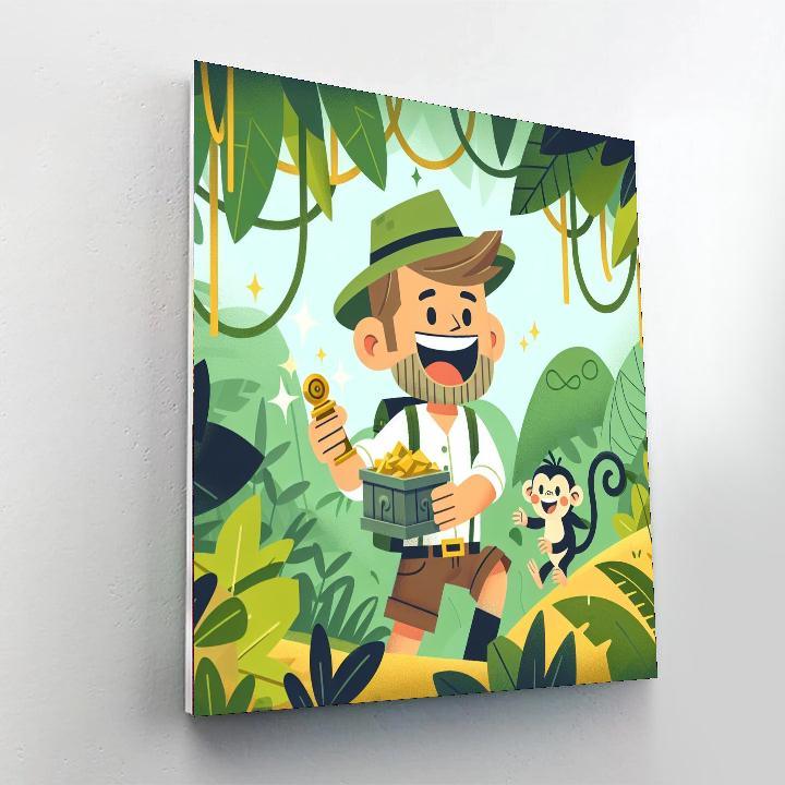 Jungle Treasure Hunt Numbered Painting Kits