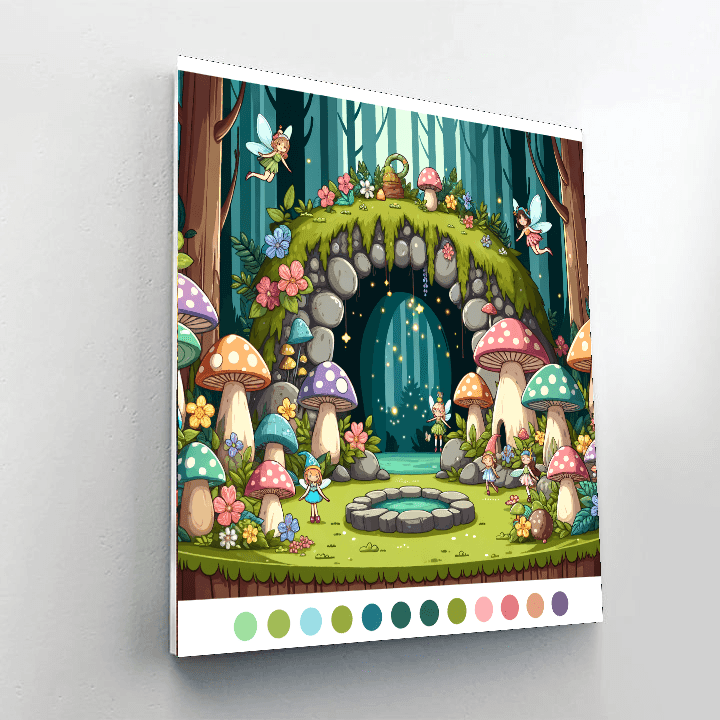Secret Fairy Grotto Paint By Color