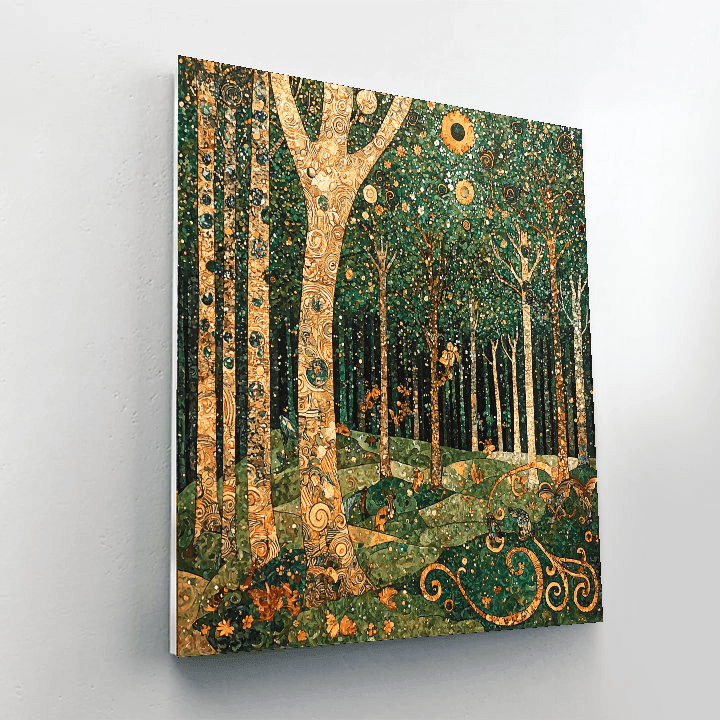 Klimt Inspired Magical Woods  Numbered Painting Kits