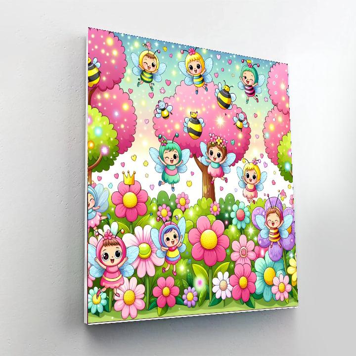 Adventures In The Fairy Garden DIY Paint By Numbers