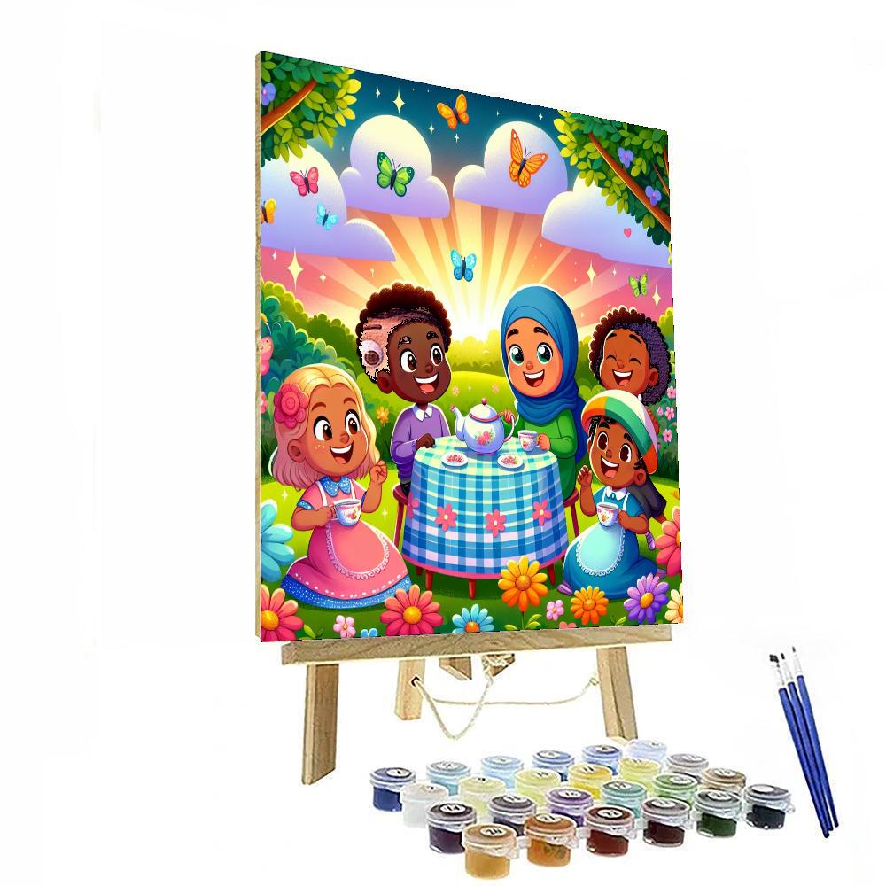 Garden Party Tea Time Paint By Numbers Art