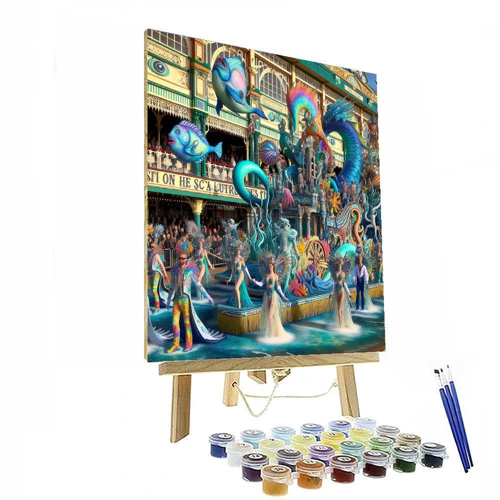 Mermaid Parade - Coney Island Painting Number Kit