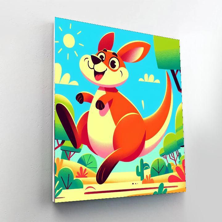 Adventure Kangaroo Numbered Painting Kits