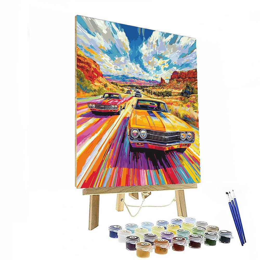 Andy Warhol Inspired The Car Of Dreams  Paint By Numbers