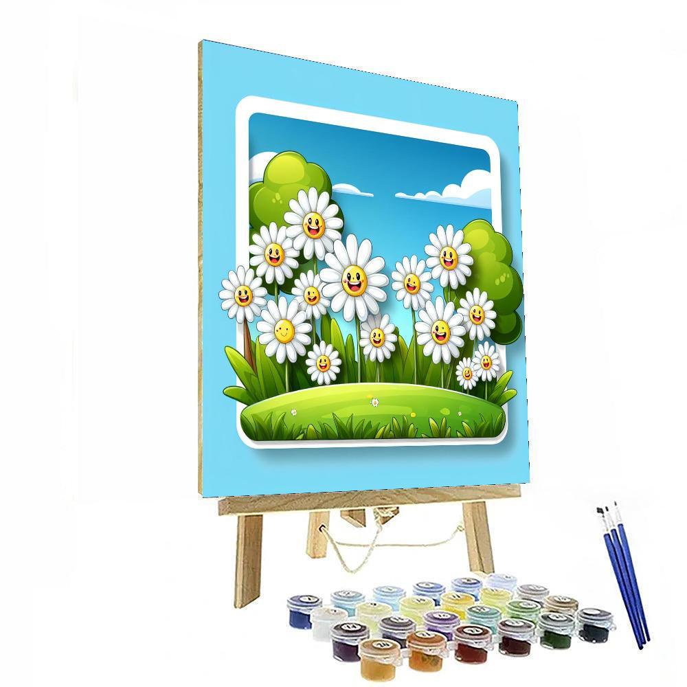 Dandy Daisies Paint By Numbers Art