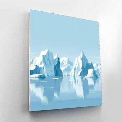 Nordic Iceberg Tranquility Painting Number Kit