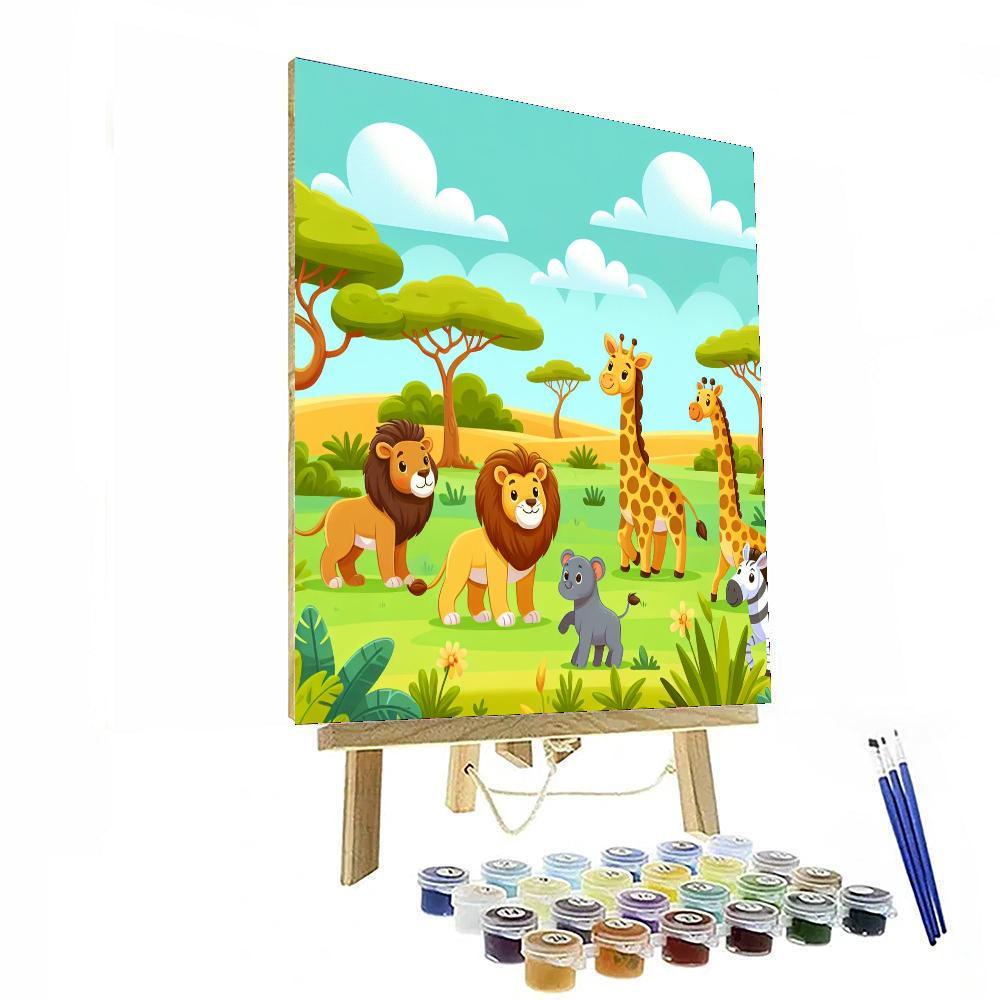 Wild Safari Quest Painting By Numbers Kit