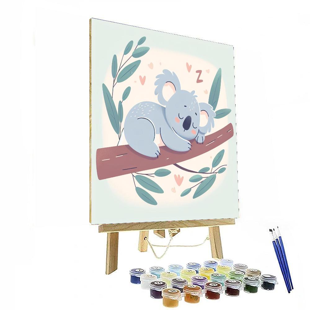 Gentle Koala Relaxation Painting Number Kit