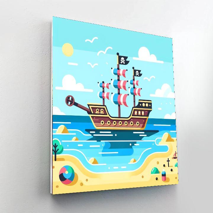 Sailing Seas Number Painting