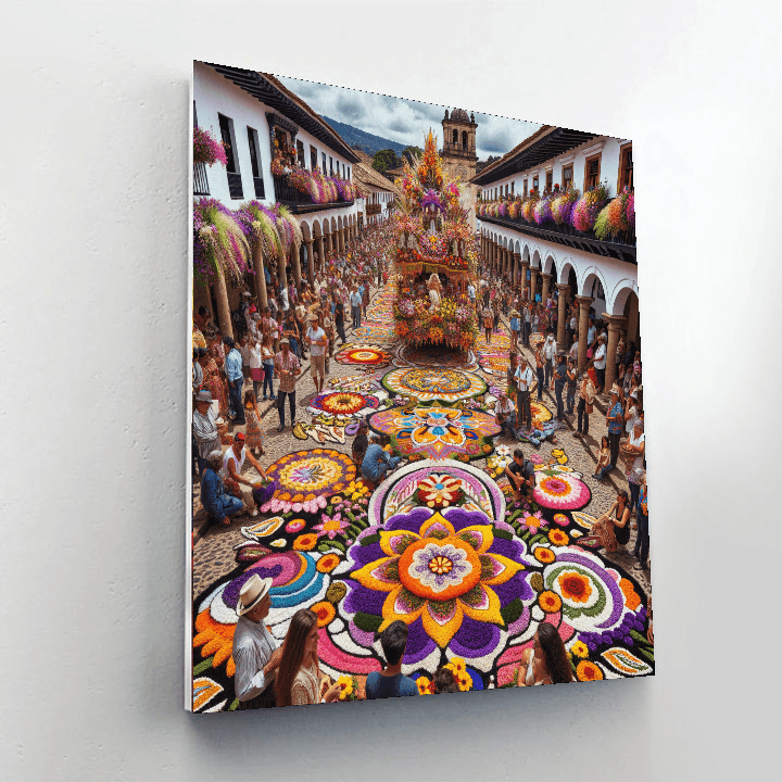 The Flower Festival Number Painting