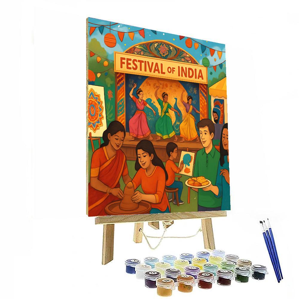 Festival Of India Numbered Painting Kits