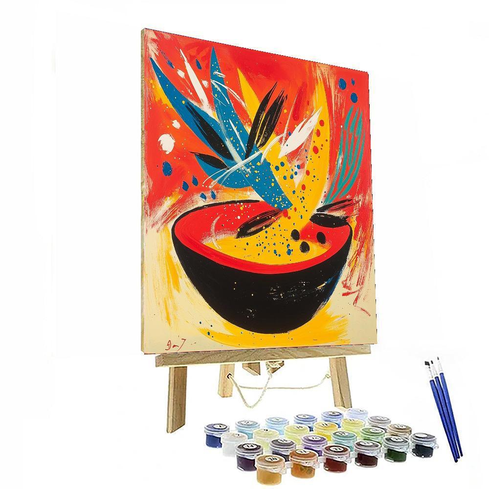 Joan Miró Inspired A Symphony Of Shapes  Paint By Numbers Art