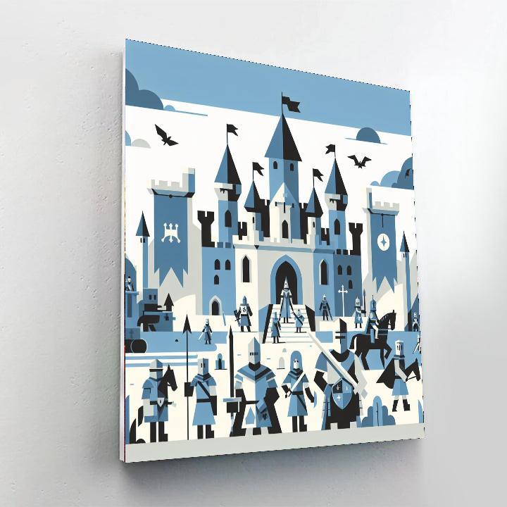 Mysterious Castle Quest Paint By Color