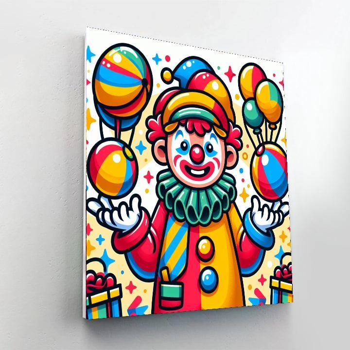 Giggle-box Clown DIY Paint By Numbers