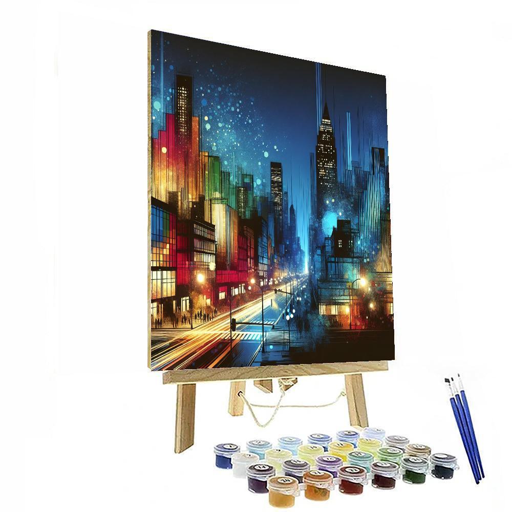 Captivating Cityscape Nights Paint By Color