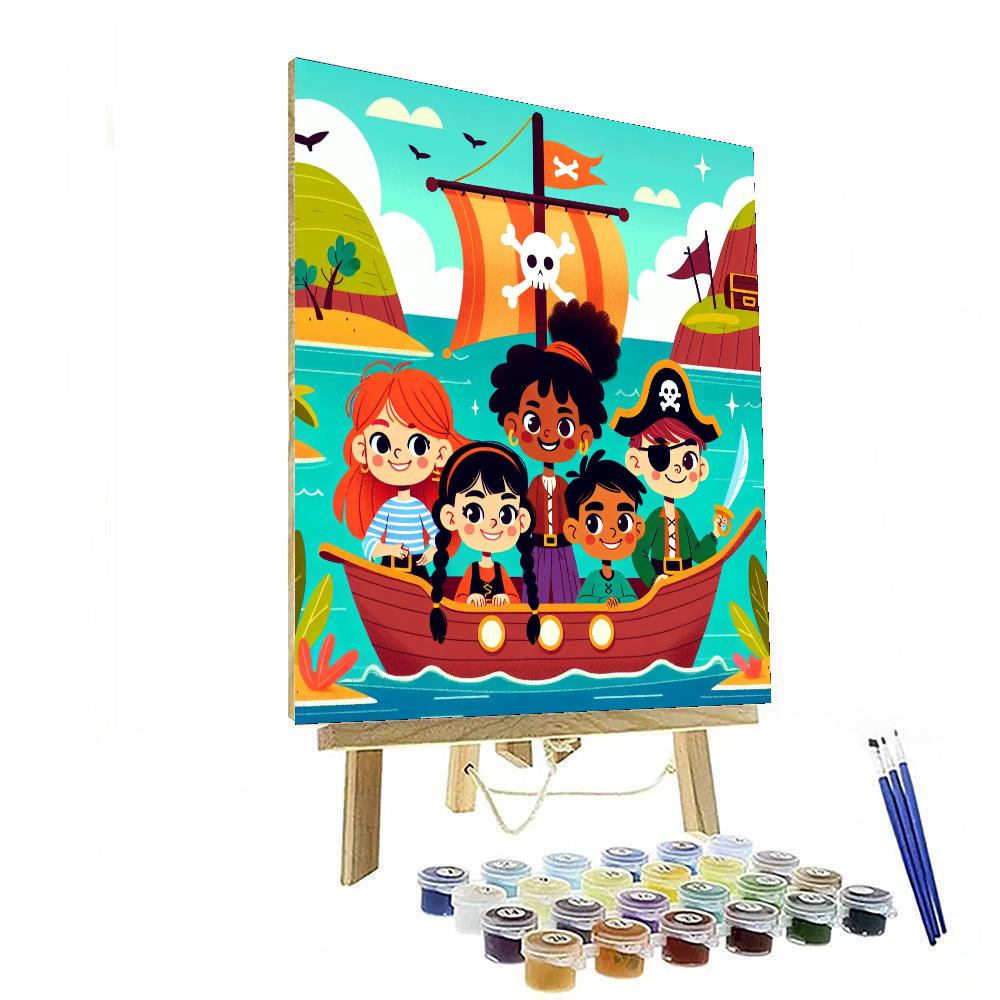 Petite Pirates Adventure Paint By Numbers Art