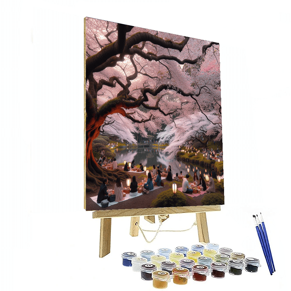 Tokyo Cherry Blossom Festival Paint By Color