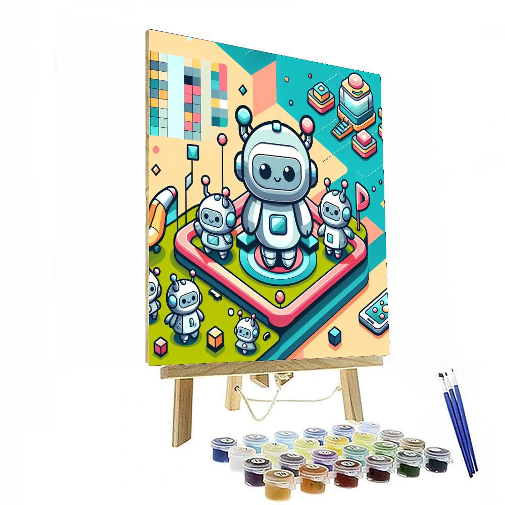 Robotic Friends World Numbered Painting Kits