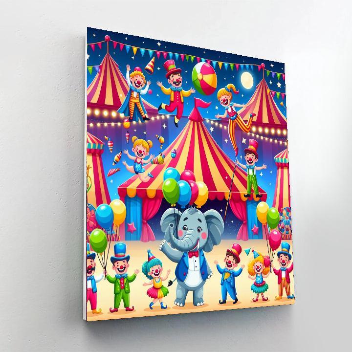 Circus Of Fun Painting By Numbers Kit