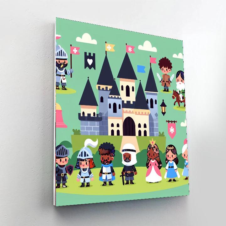 Historic Castle Conquest Number Painting