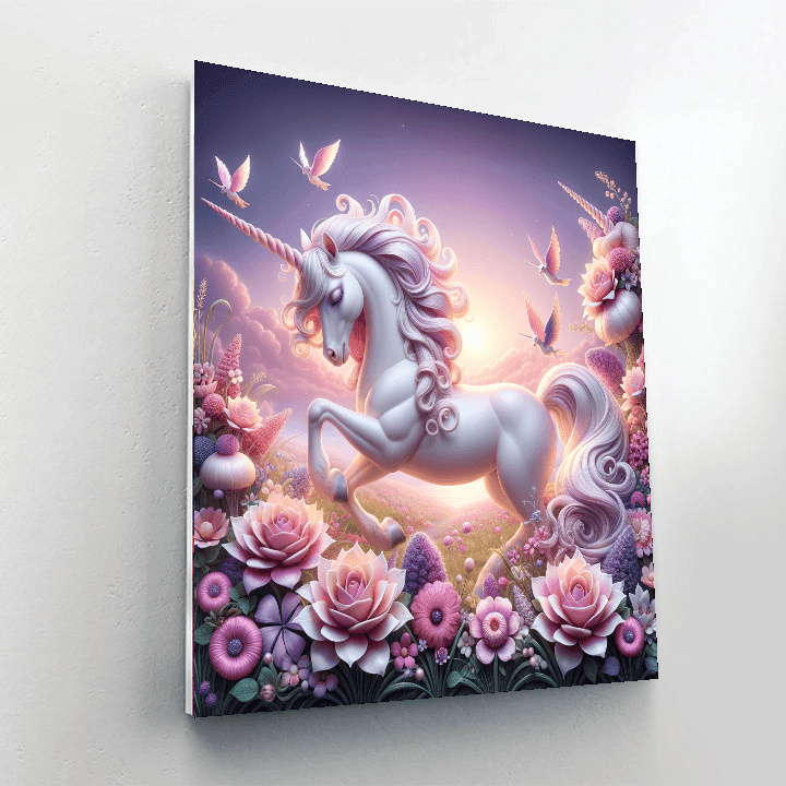 Majestic Unicorn Haven Numbered Painting Kits