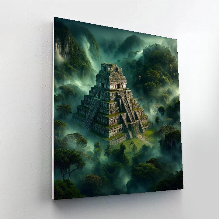 Ancient Mayan Temple Discovery Paint By Numbers Kits