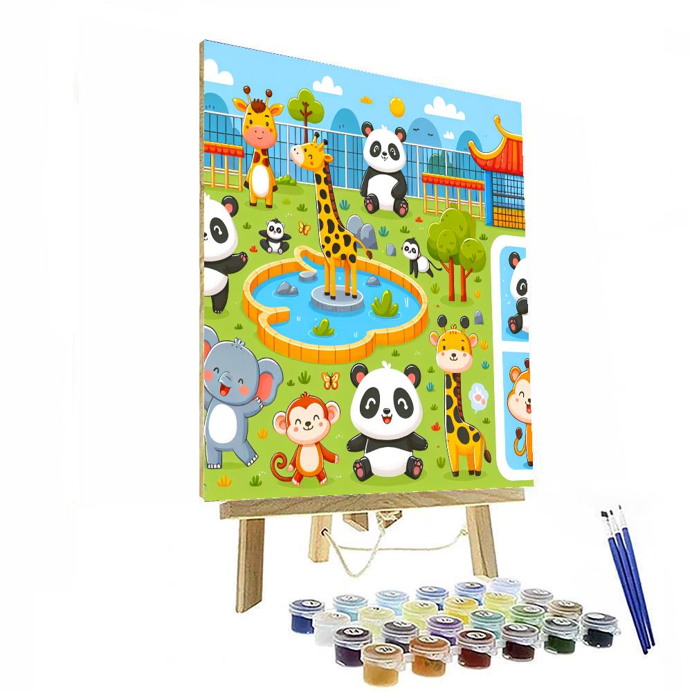 Zoo Animals Adventure Paint By Numbers Kits