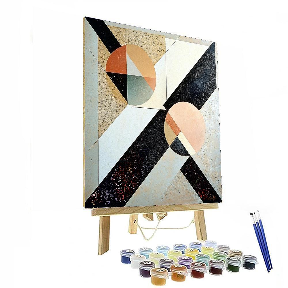 Kazimir Malevich Inspired Intricate Minimalism  Paint By Color