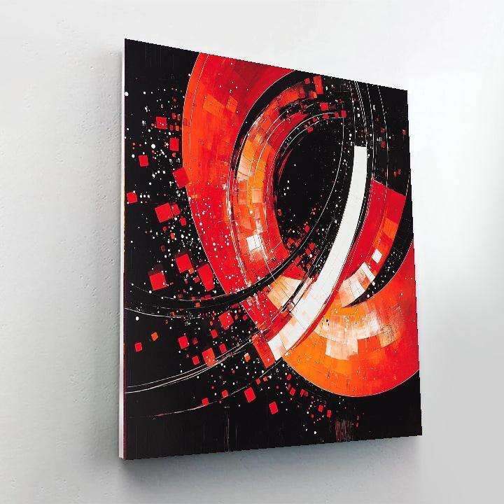 Kazimir Malevich Inspired Vision Of Abstraction  Number Painting