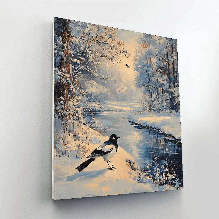 Claude Monet Inspired Monet's Winter Wonderland  Paint By Numbers Art