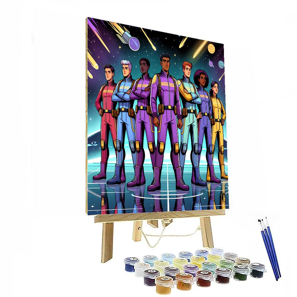 Space Hero's Mission Numbered Painting Kits