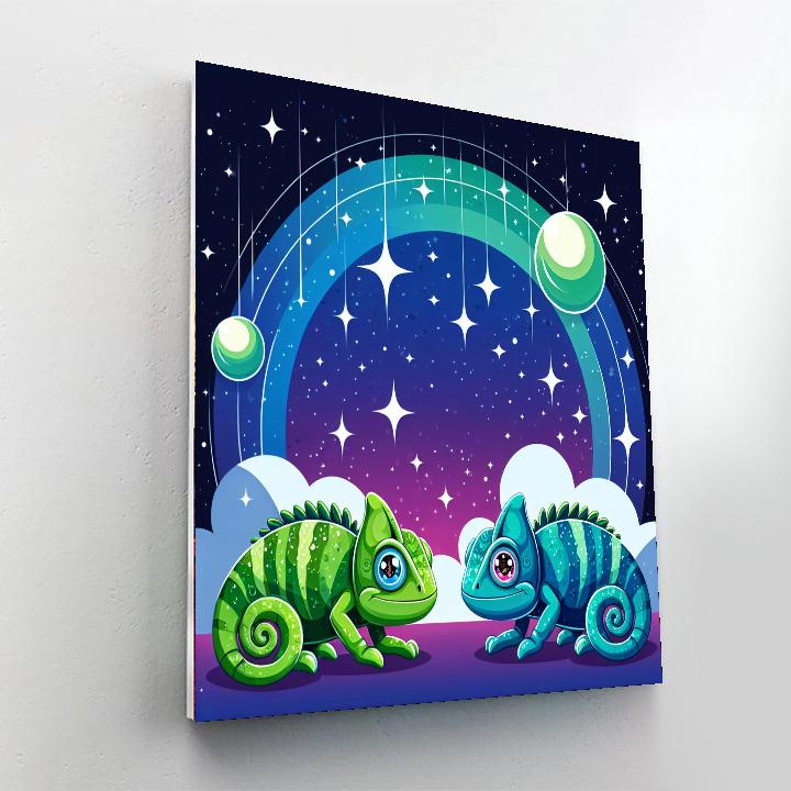 Cosmic Chameleons Paint By Numbers