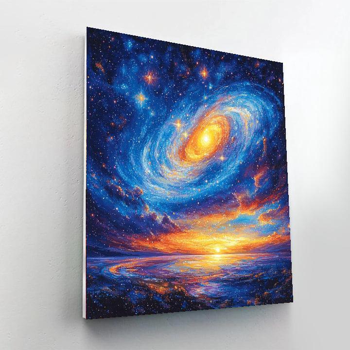 Georges Seurat Inspired Galactic Harmonies  Paint By Numbers