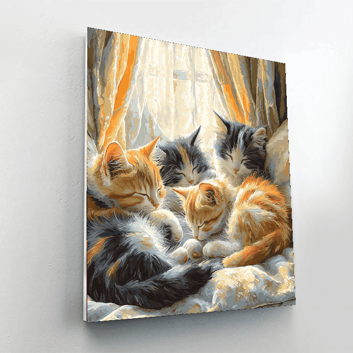 Henriette Ronner-Knip Inspired Feline Companions  Paint By Numbers Kits