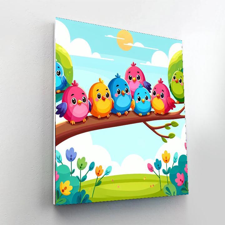 Chirpy Birds Numbered Painting Kits