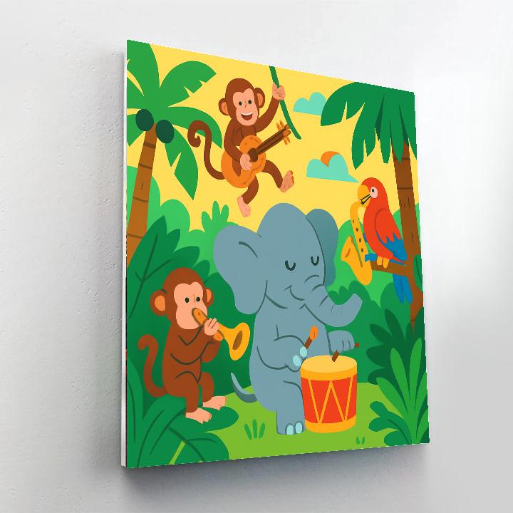 Wild Jungle Music Festival Paint By Number