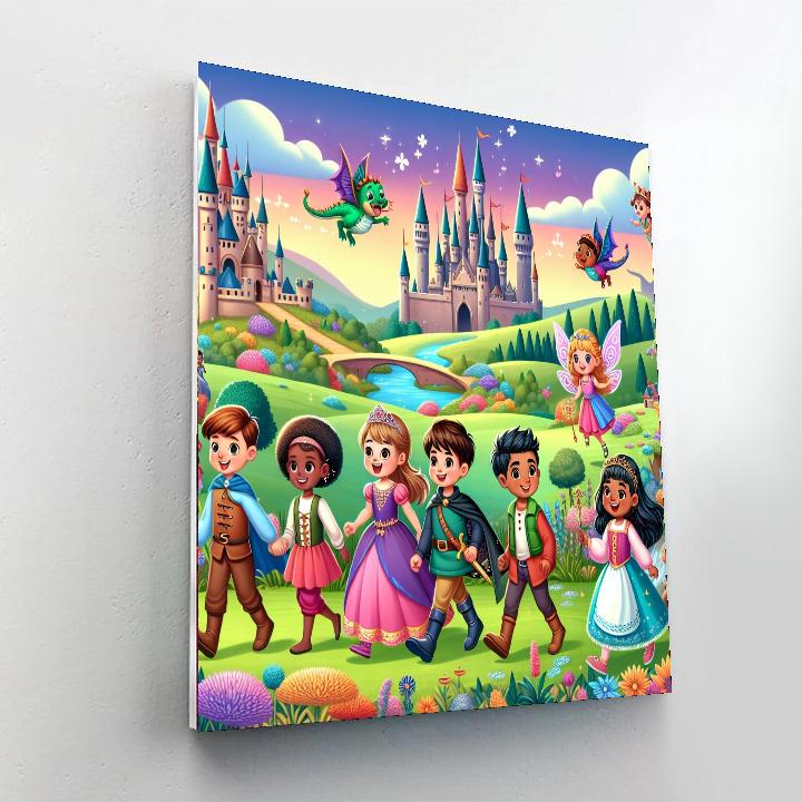 Royal Fairytale Land DIY Paint By Numbers