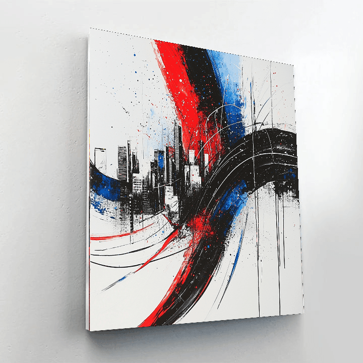 Jackson Pollock Inspired Metropolitan Symphony  Paint By Numbers Art
